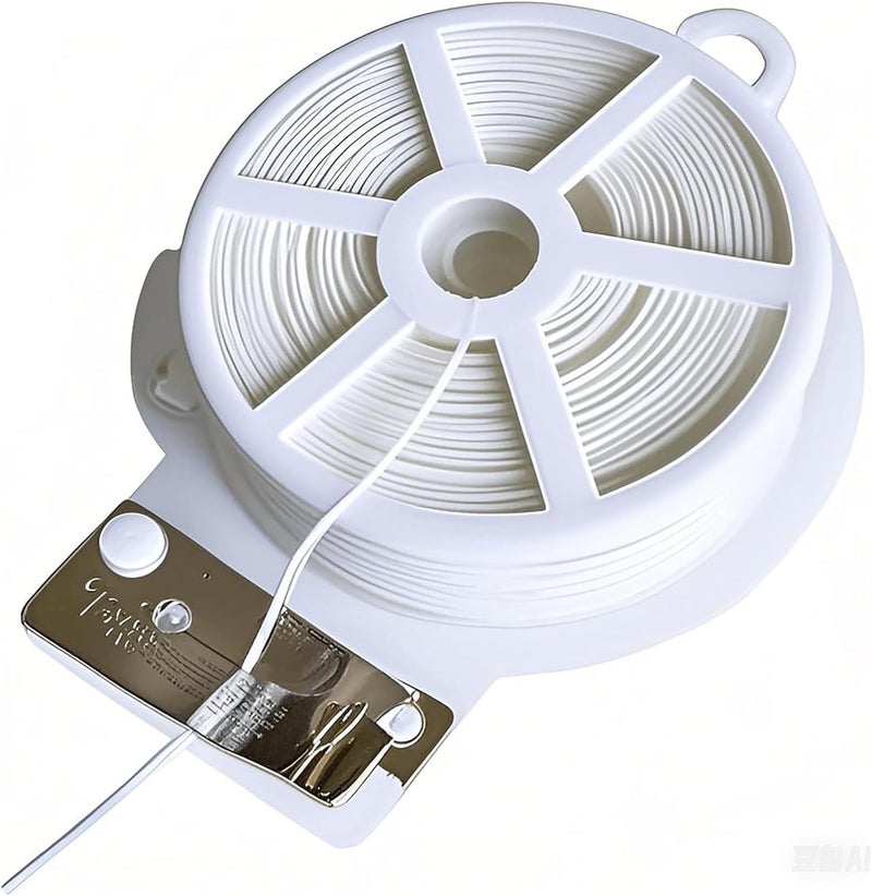 WFAUIBR Twist Tie, 328 Feet (100m), white cable ties with Cutter, Garden Plant Ties Reusable, white Twist Ties for plants Gardening Tomatoes Tie garden ties for plants,garden twist ties flowers Climbing - Image 1